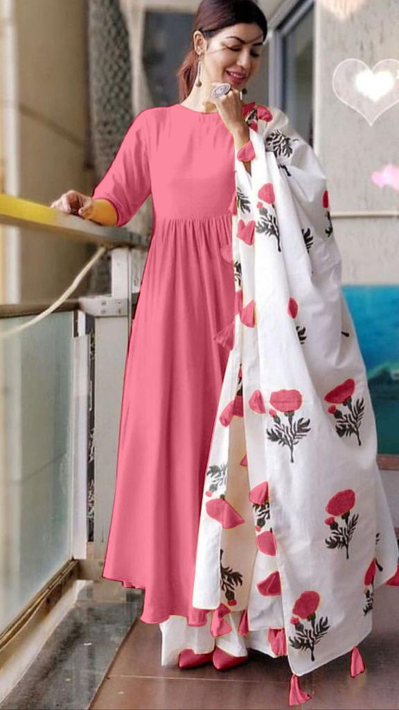 Rutba Khan Plazo & kurti  Dupatta Set